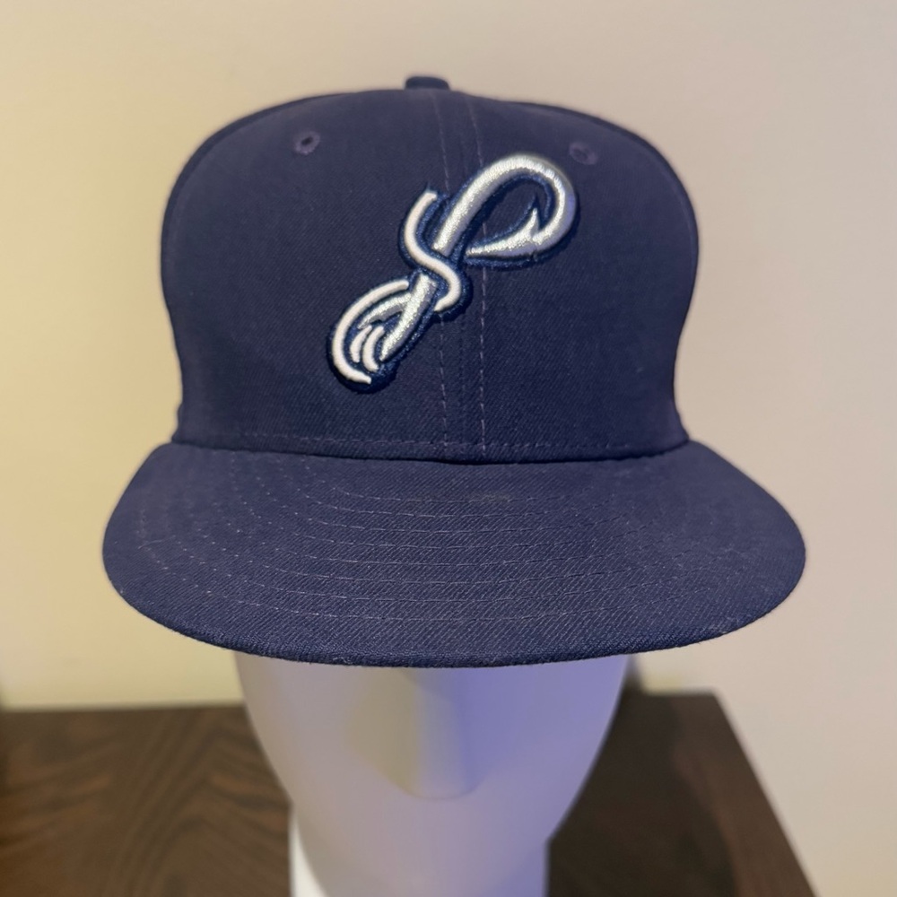 Pensacola Blue Wahoos New Era Authentic Collection 59FIFTY Fitted Hat 7 1/4